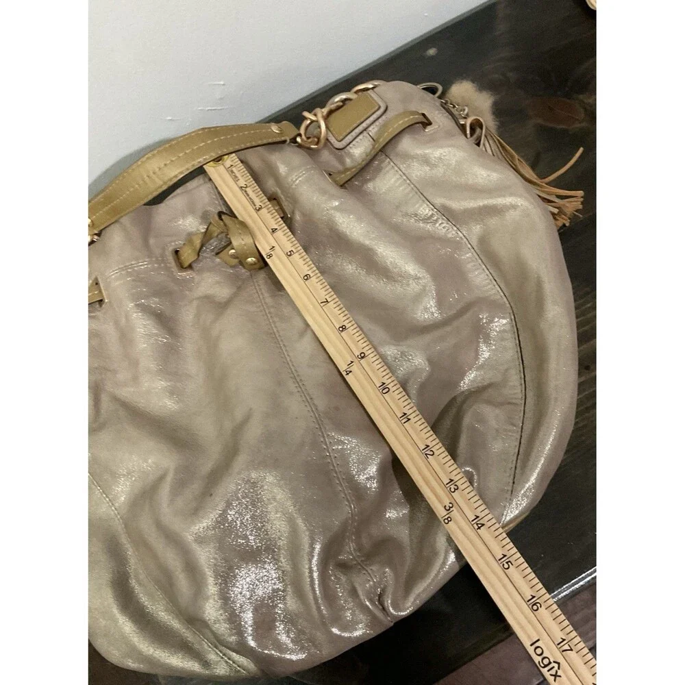 Coach Metallic Gold Leather Tote Bag - Picture 8 of 12